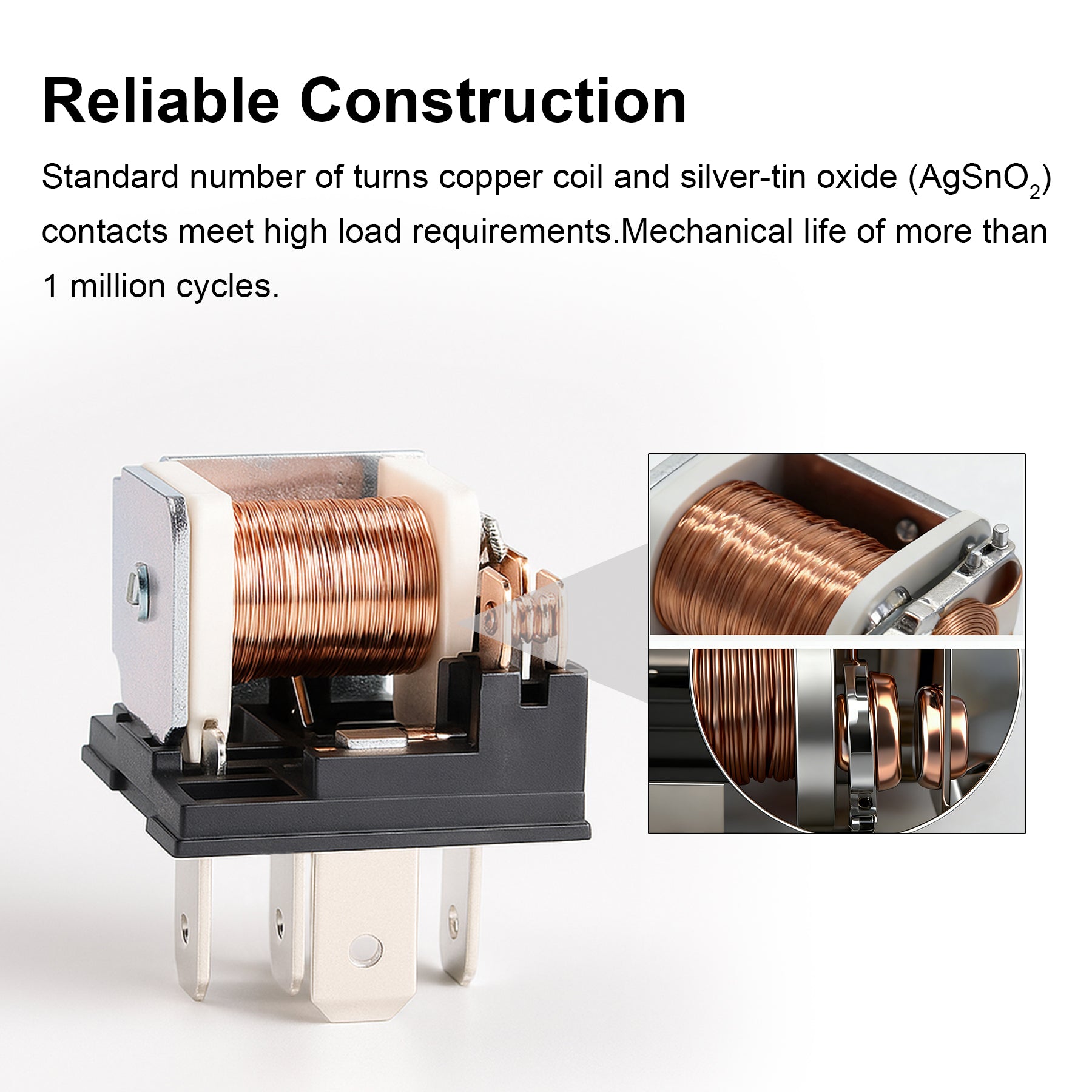 Weasch JD1914 Car Relay Harness, 12V 40/30A, 5-Pin SPDT, 12AWG Harness Sockets, Automotive Switches and Starters, for Automotive Truck Van Motorcycle Boat-4