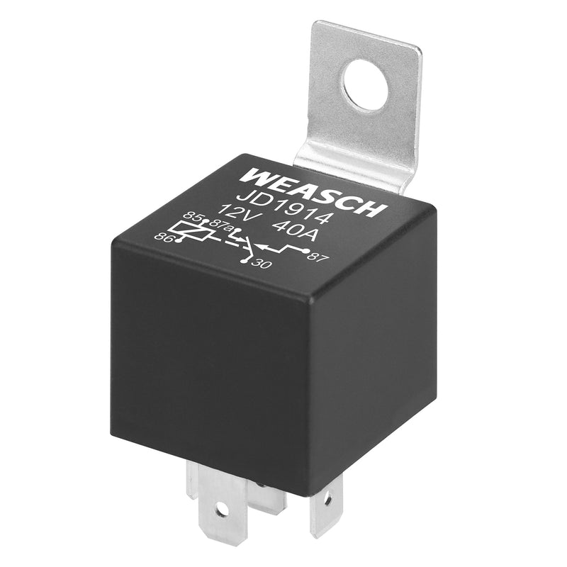 Weasch JD1914 Car Relay, 12V 40/30A, 5 Pin SPDT, Automotive Switches and Starters, Waterproof Relay for Boat Tractor Truck Motorcycle-6