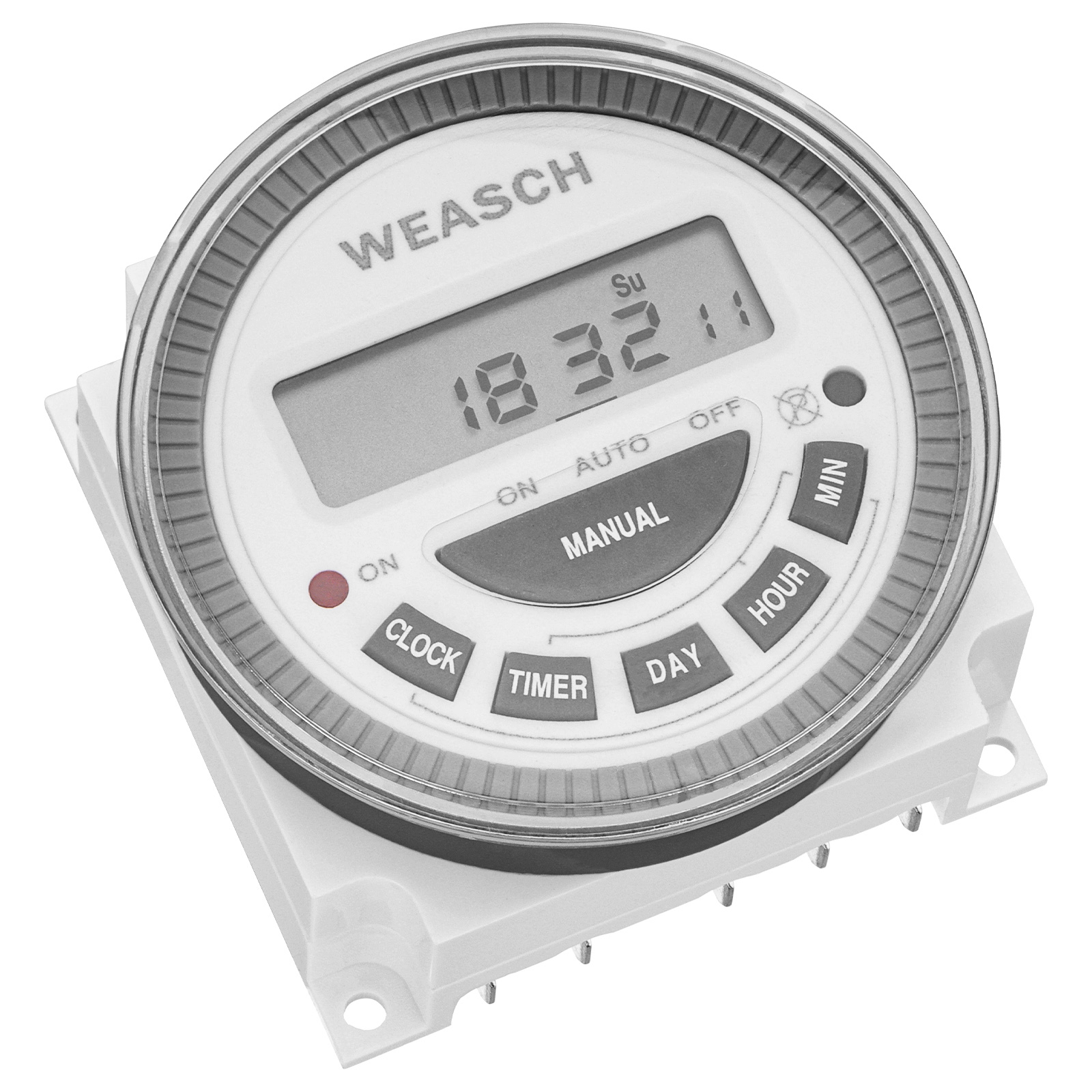 Weasch Timer Switch, CN304 16Amp 5Pins SPDT, Digital LCD Power Programmable Timer Time Relay Switch, Supports 17 Scheduled Times Daily or Weekly-8
