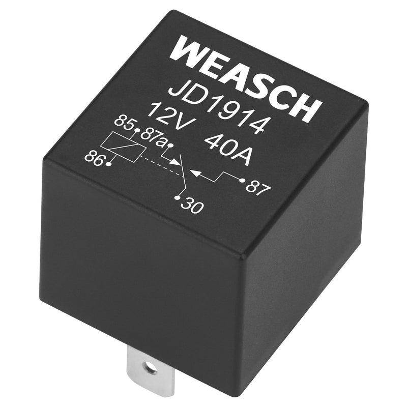 Weasch JD1914 Car Relay, 12V 40A, 5 Pin SPDT, Automotive Switches and Starters, Waterproof Relay for Boat Tractor Truck Motorcycle-7