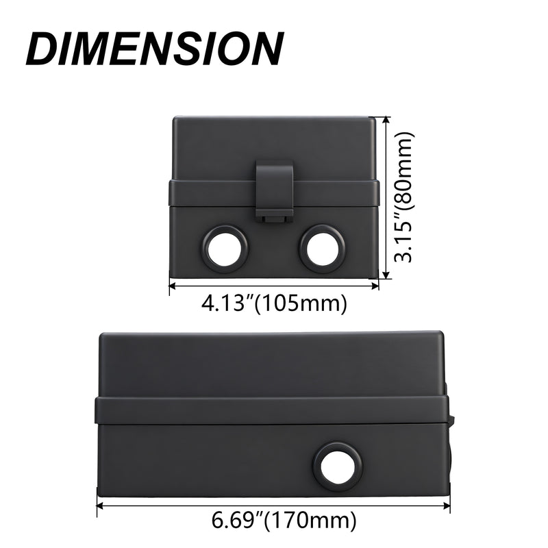 Weasch 12V 12 Way Fuse Relay Box, 8 Relays and 12 ATC/ATO Blade Fuses Slots, Compatible with 4-Pin 5-Pin 40A Relay, for Cars Truck Marine Boat Jeep-2