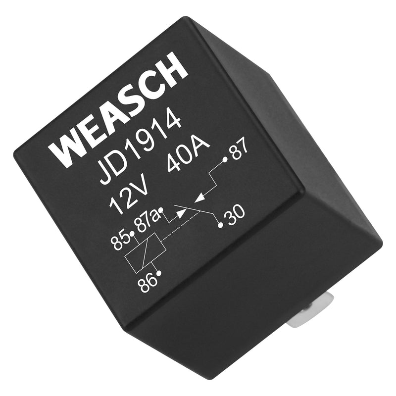 Weasch JD1914 Car Relay, 12V 40A, 5 Pin SPDT, Automotive Switches and Starters, Waterproof Relay for Boat Tractor Truck Motorcycle-8