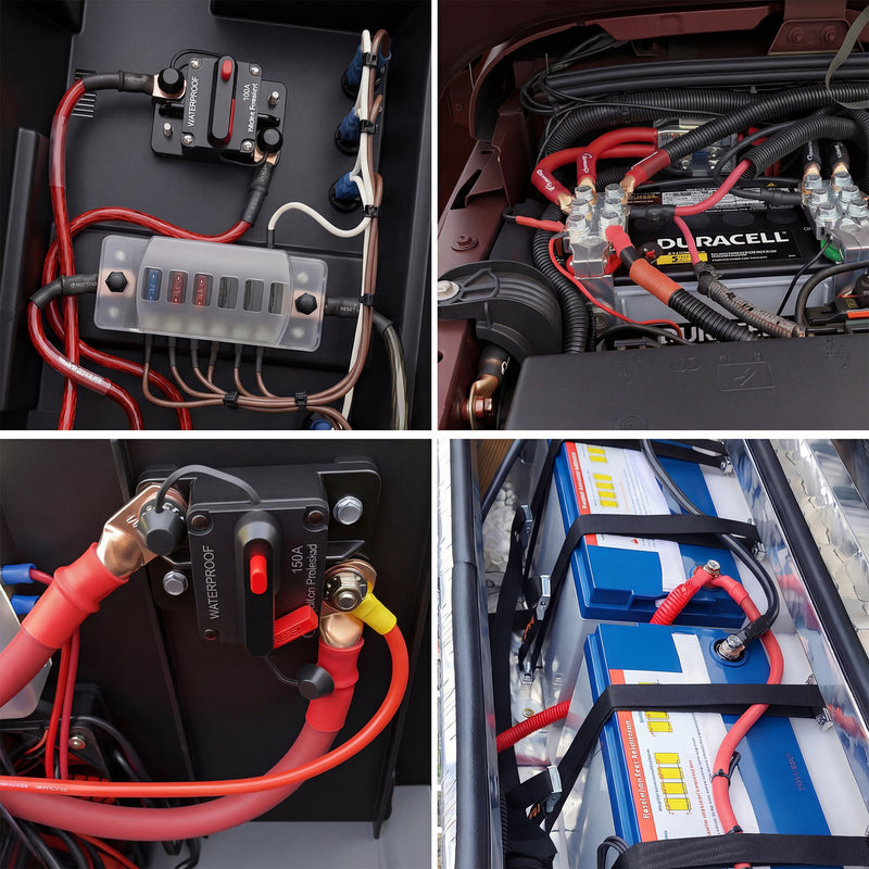 Weasch 10pcs Battery Lugs, Heavy Duty Wire Lugs, Ring Terminals, Battery Cable Ends-4