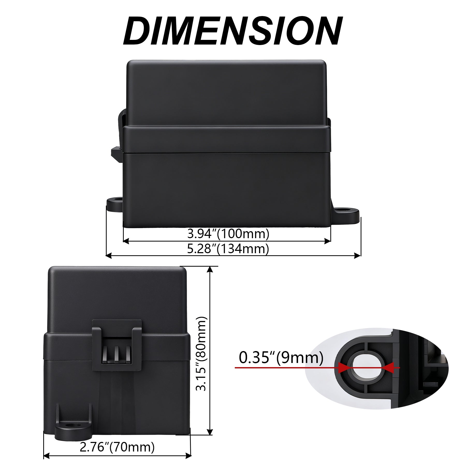 Weasch 12V 9 Way Fuse Relay Box, 3x4-Pin 80Amp Relays and 9 ATC/ATO Blade Fuses, for Cars Truck Marine Boat Jeep-3