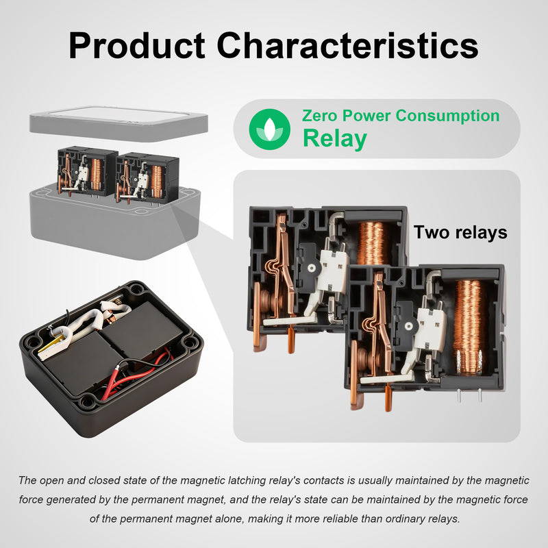 Weasch  12V Remote Battery Disconnect Switch, 240A Smart Voltage Control Battery Kill Switch for Car Anti Theft Battery Shut Off Switch-4