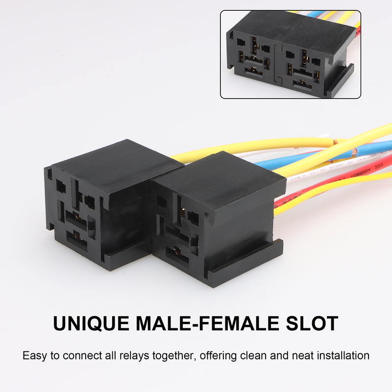 Weasch 24V JD2912 80A Heavy Duty Relay with Harness, 4-Pin SPST Normally Open, 4 Wire Automotive Relay Model, for Automotive Car Marine Boat-7
