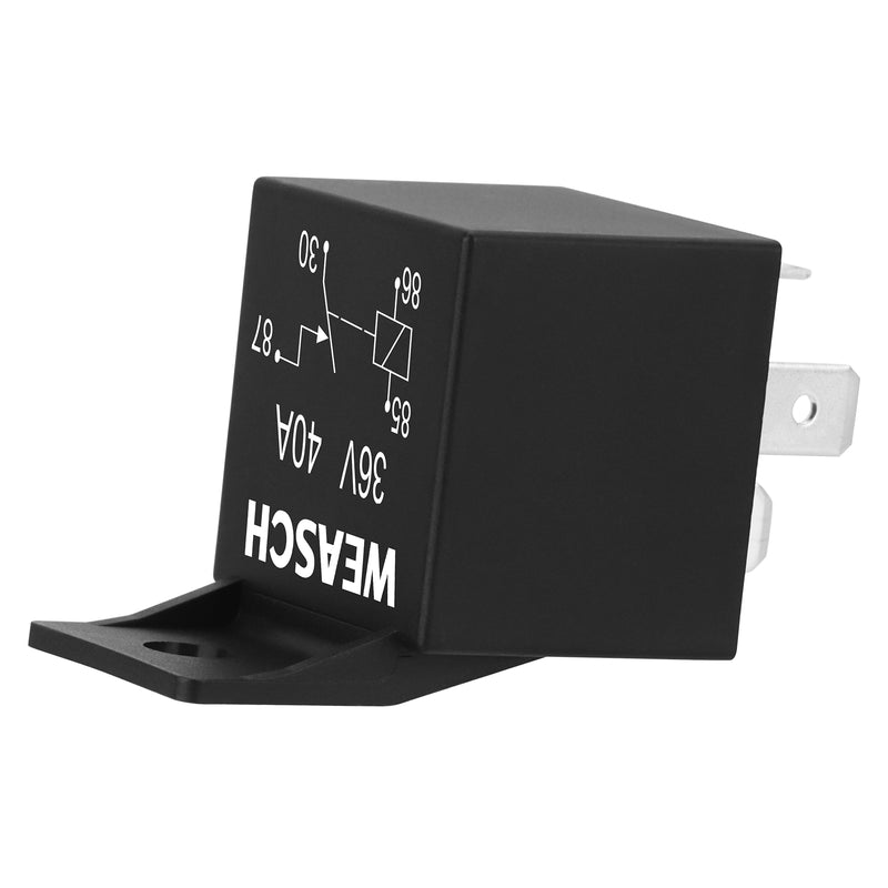 Weasch Car Relay, 36V 40A, 4 Pin SPST, Automotive Switches and Starters, Waterproof Relay for Boat Tractor Truck Motorcycle-5