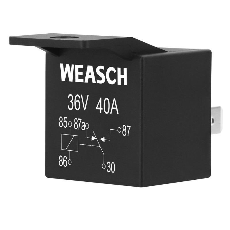 Weasch Car Relay, 36V 40A, 5 Pin SPDT, Automotive Switches and Starters, Waterproof Relay for Boat Tractor Truck Motorcycle-5