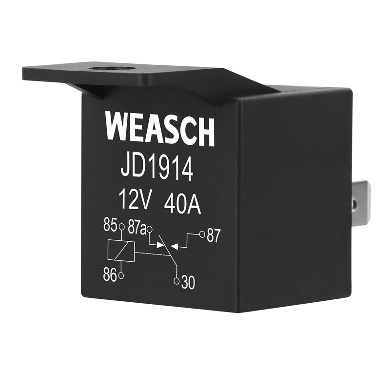 Weasch JD1914 Car Relay, 12V 40/30A, 5 Pin SPDT, Automotive Switches and Starters, Waterproof Relay for Boat Tractor Truck Motorcycle-8