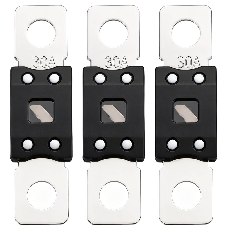 Weasch 32V 30A MEGA/AMG Fuse, High Current Bolt Mount Automotive 30 Amp for Cars, Trucks, Construction Vehicles, Buses, Caravans Cars, Boats-1