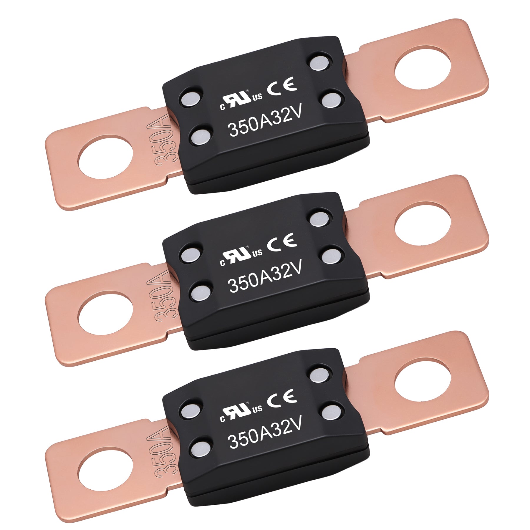 Weasch 350A MEGA/AMG Fuse, UL Certification, High Current Bolt Mount Automotive 350 Amp for Cars, Trailers, Trucks, Buses, Caravans, Boats-1