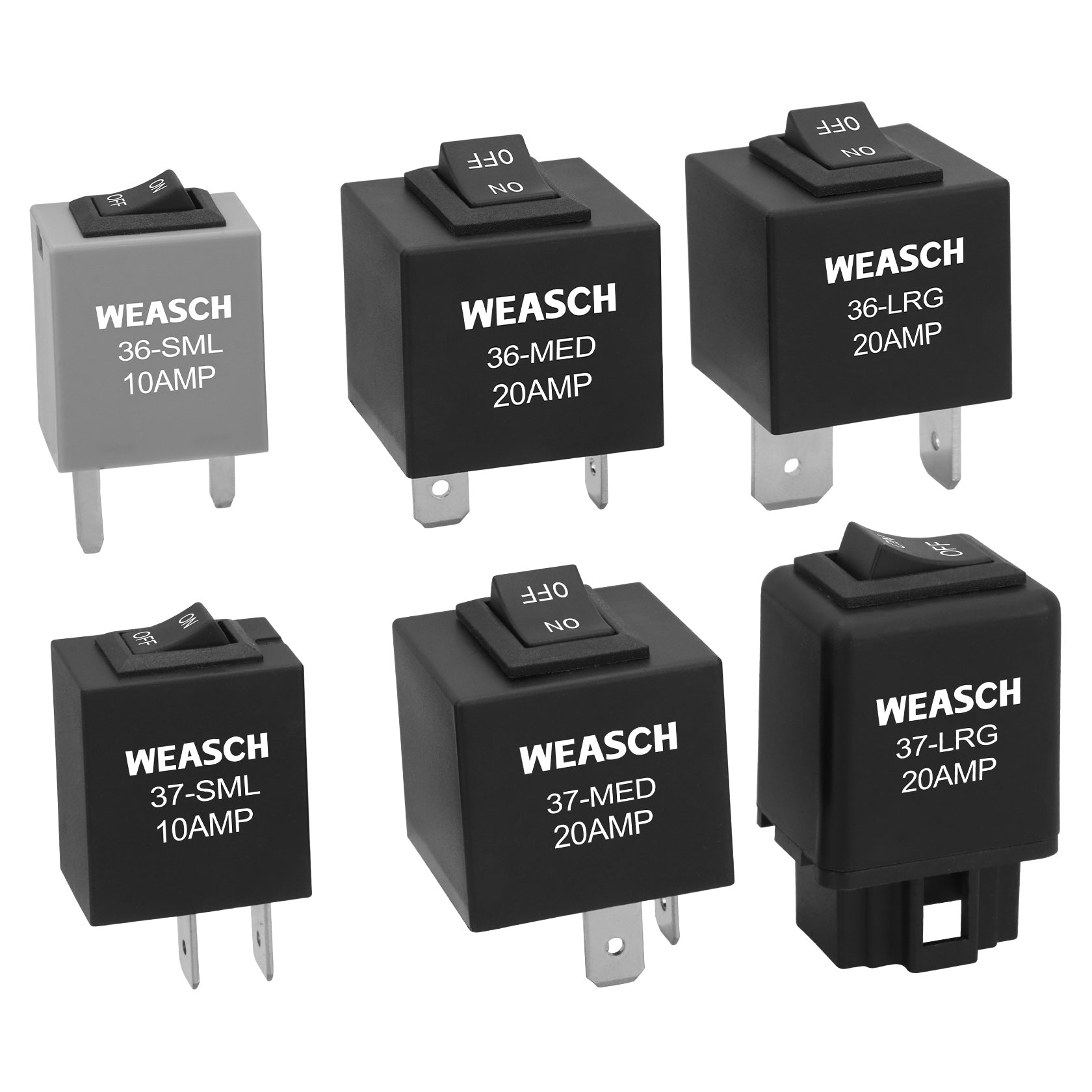 Weasch 9038 Relay Bypass Switch, Relay Tester, Fuel Pump Bypass Switch Kit, Pack of 6-1