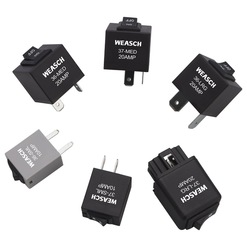 Weasch 9038 Relay Bypass Switch, Relay Tester, Fuel Pump Bypass Switch Kit, Pack of 6-7