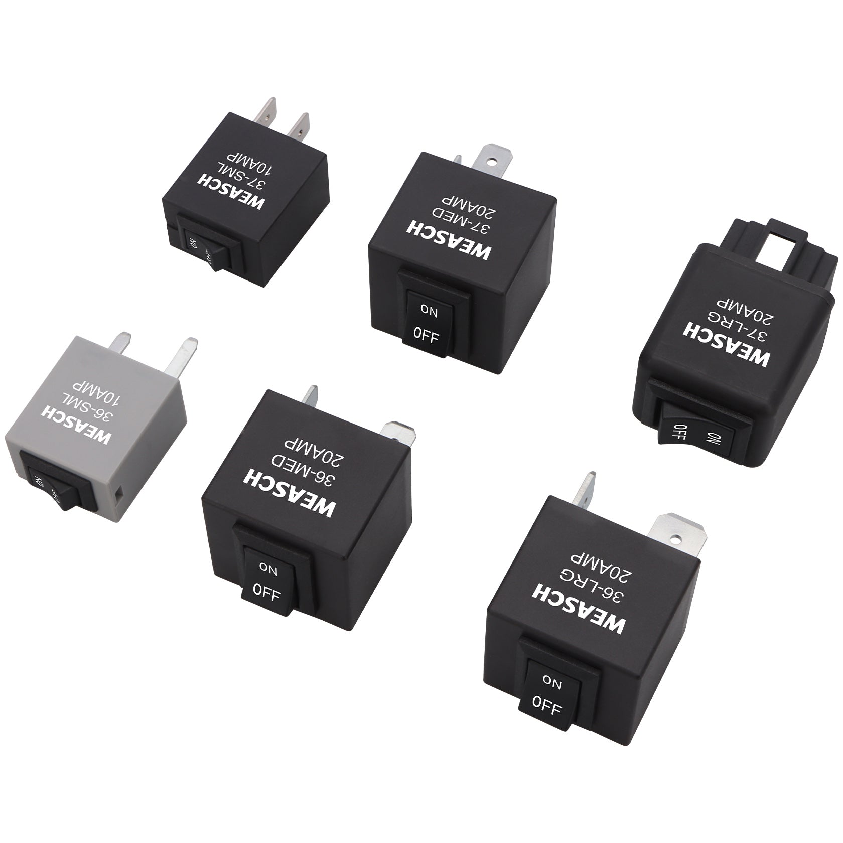 Weasch 9038 Relay Bypass Switch, Relay Tester, Fuel Pump Bypass Switch Kit, Pack of 6-8