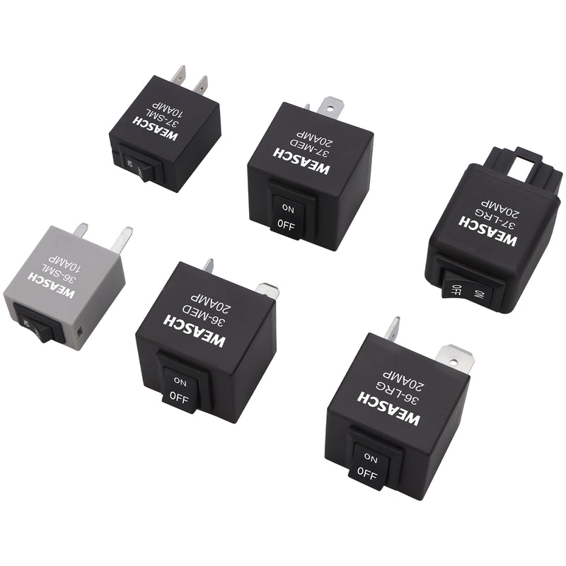 Weasch 9038 Relay Bypass Switch, Relay Tester, Fuel Pump Bypass Switch Kit, Pack of 6-8
