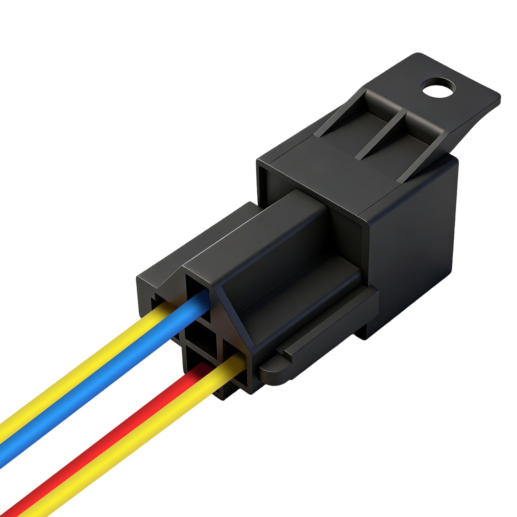 Weasch JD1912 Car Relay Kit, 12V 40A, SPST 4 Pin, 40A Automotive Relay, Automotive Switches and Starters, with Interlocking Relay Socket and Wiring Harness-8