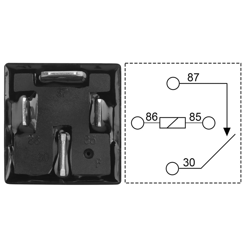 Weasch JD1912 Car Relay, 12V 80A, 4 Pin SPST, Automotive Switches and Starters, Waterproof Relay for Boat Tractor Truck Motorcycle-3