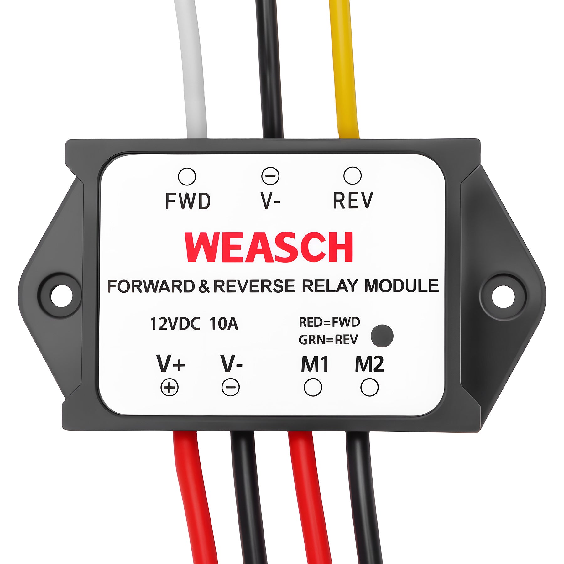 Weasch Forward and Reverse Relay Module, 5V/12V/24V 10A Pre-Wired with