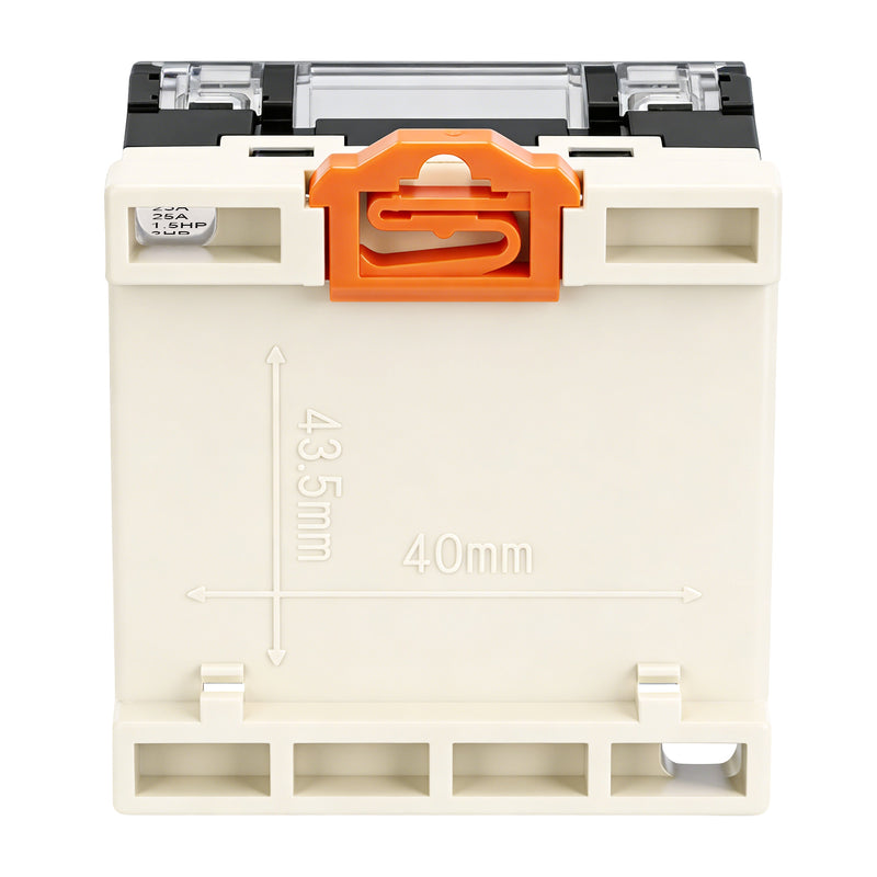 Weasch General Purpose Relay, RGF2BD, 25A AC 12-240V DC 12-24V Coil Voltage, 6Pin Double Pole Single Throw Normally Open Contacts, with LED Indicator Light and Protection Cover, 35mm DIN Rail Mount-7
