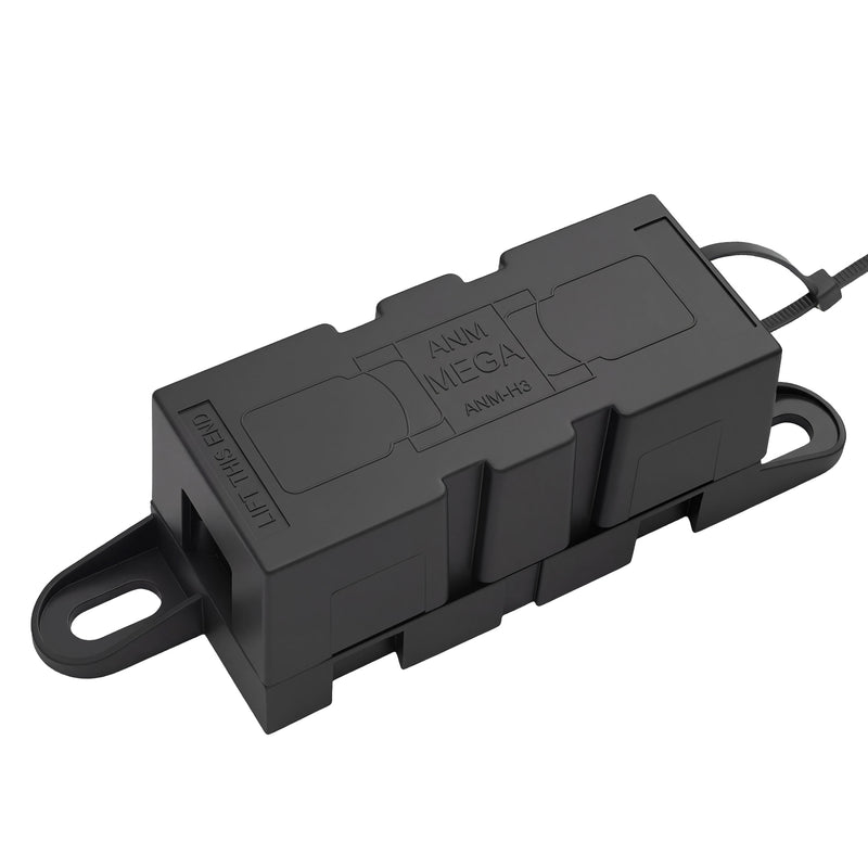 Weasch Heavy Duty MEGA/ANM Fuse Holder, 500A 32V DC / 220V AC Bolt-Down MEGA ANM Fuse Block with Protective Cover, M8 Studs & Interlocking Pins for Automotive Battery Alternator-3