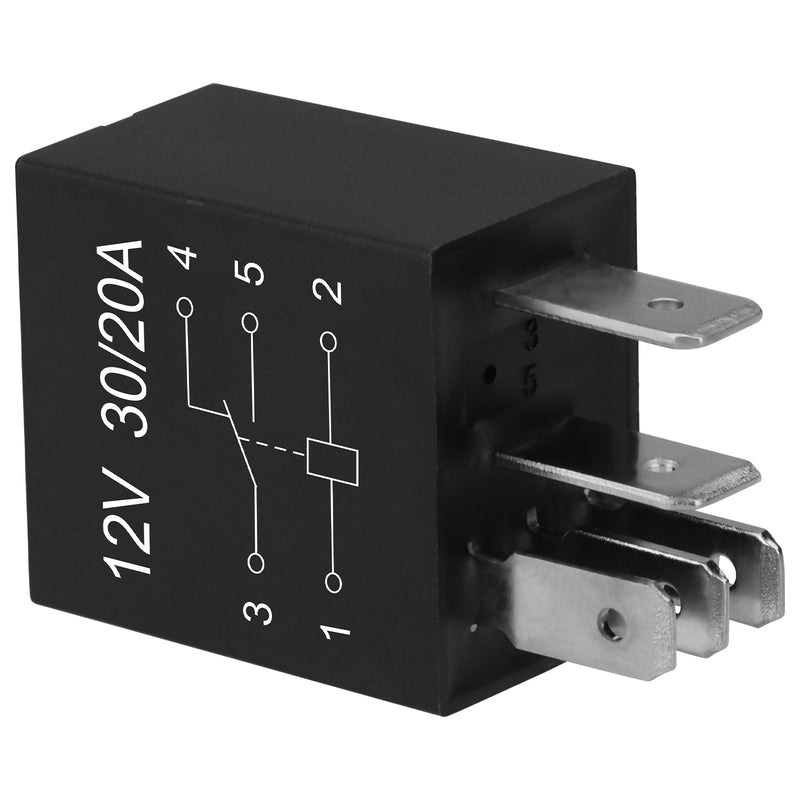 Weasch Heavy Duty Standard Relay, 12V 30A, SPDT 5Pin, Multi-Purpose Replacement Relay Automotive Relay-6