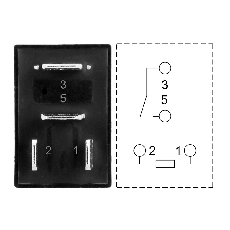 Weasch Heavy Duty Standard Relay, 12V 30A, SPST 4Pin, Multi-Purpose Replacement Relay Automotive Relays-4