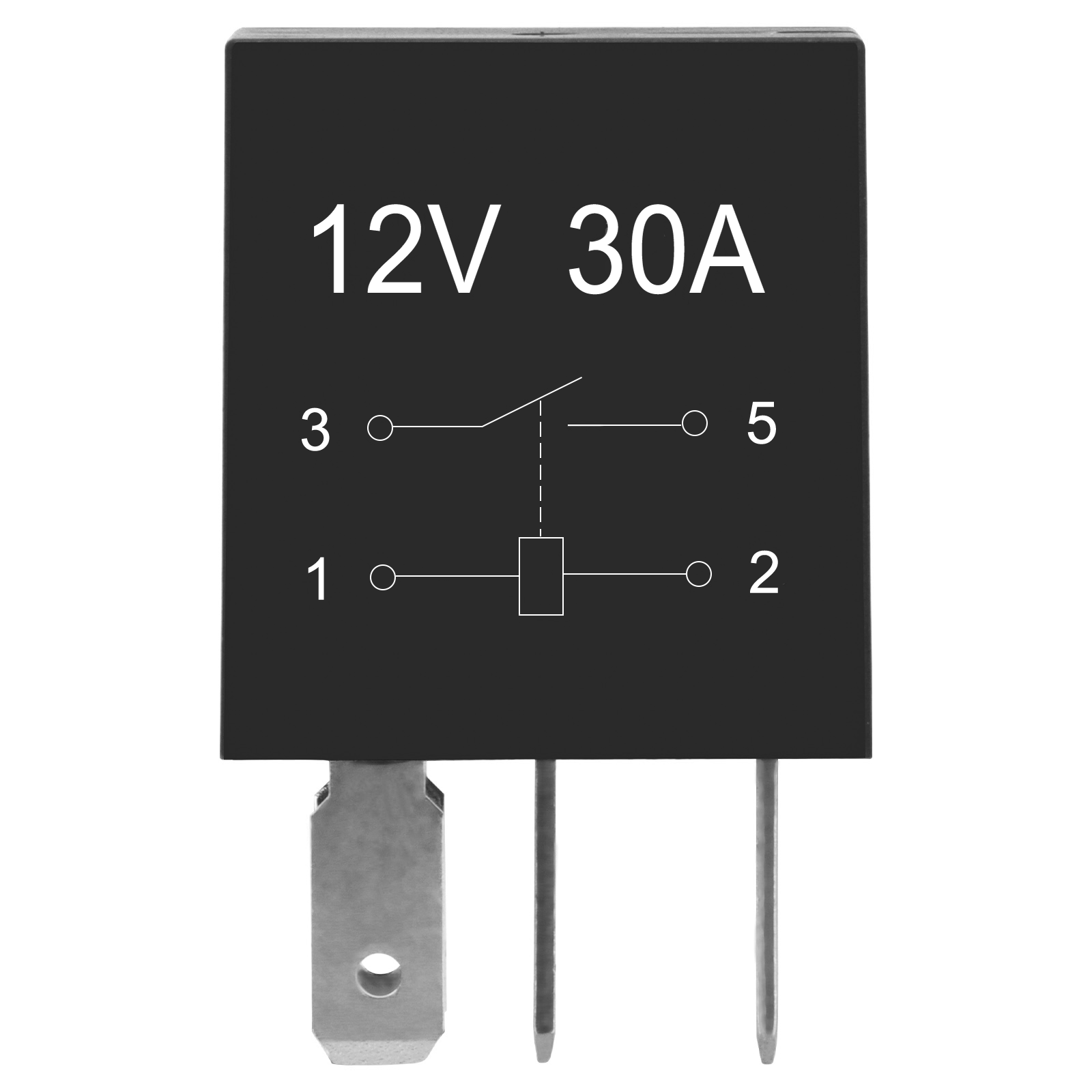 Weasch Heavy Duty Standard Relay, 12V 30A, SPST 4Pin, Multi-Purpose Replacement Relay Automotive Relays-2