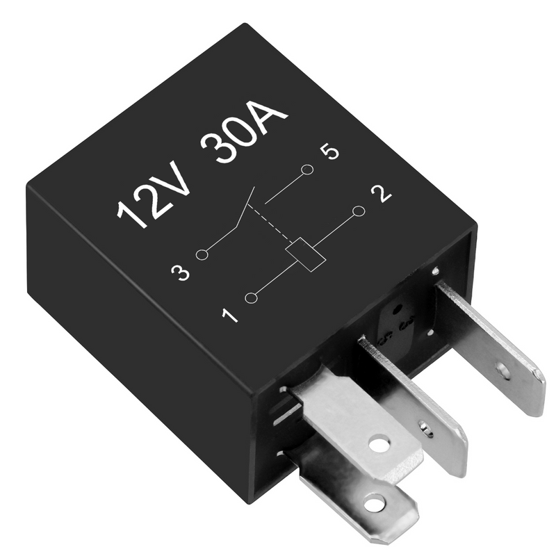 Weasch Heavy Duty Standard Relay, 12V 30A, SPST 4Pin, Multi-Purpose Replacement Relay Automotive Relays-5