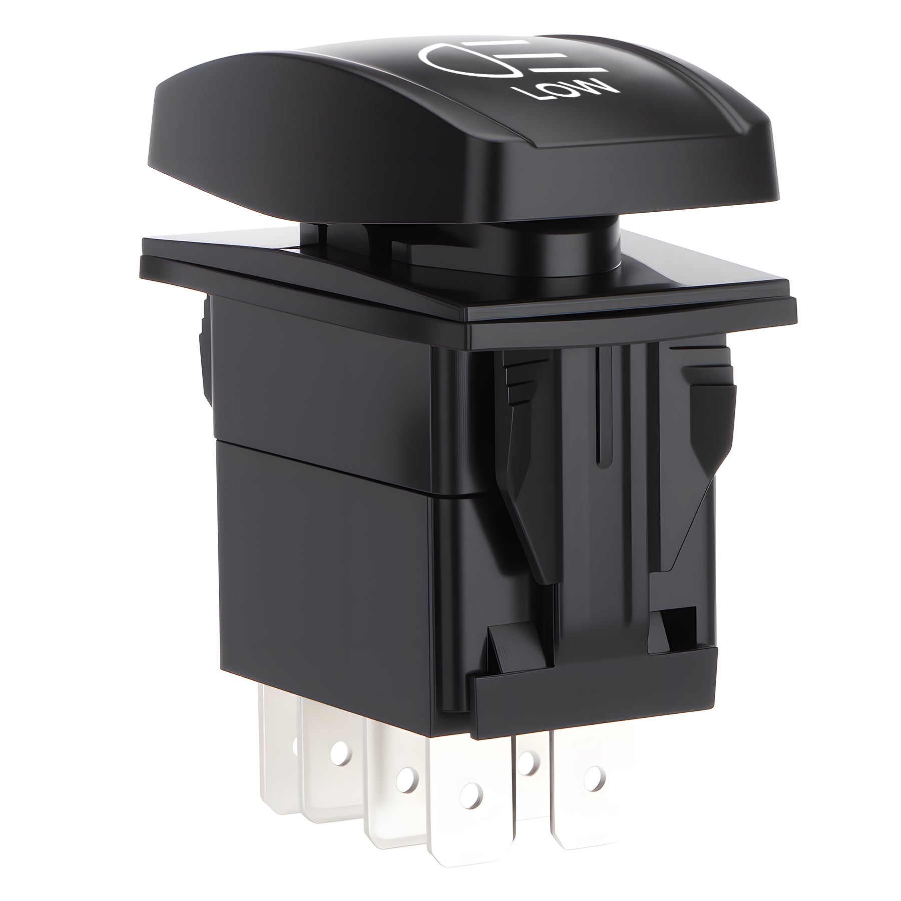 Weasch High Low Beam Headlights Rocker Switch, ON Off ON DPDT 7 Pins, 20A 12V 10A 24V DC, with Jumper Wires for Car Boat Truck RV SUV ATV UTV Trailer, Blue-7