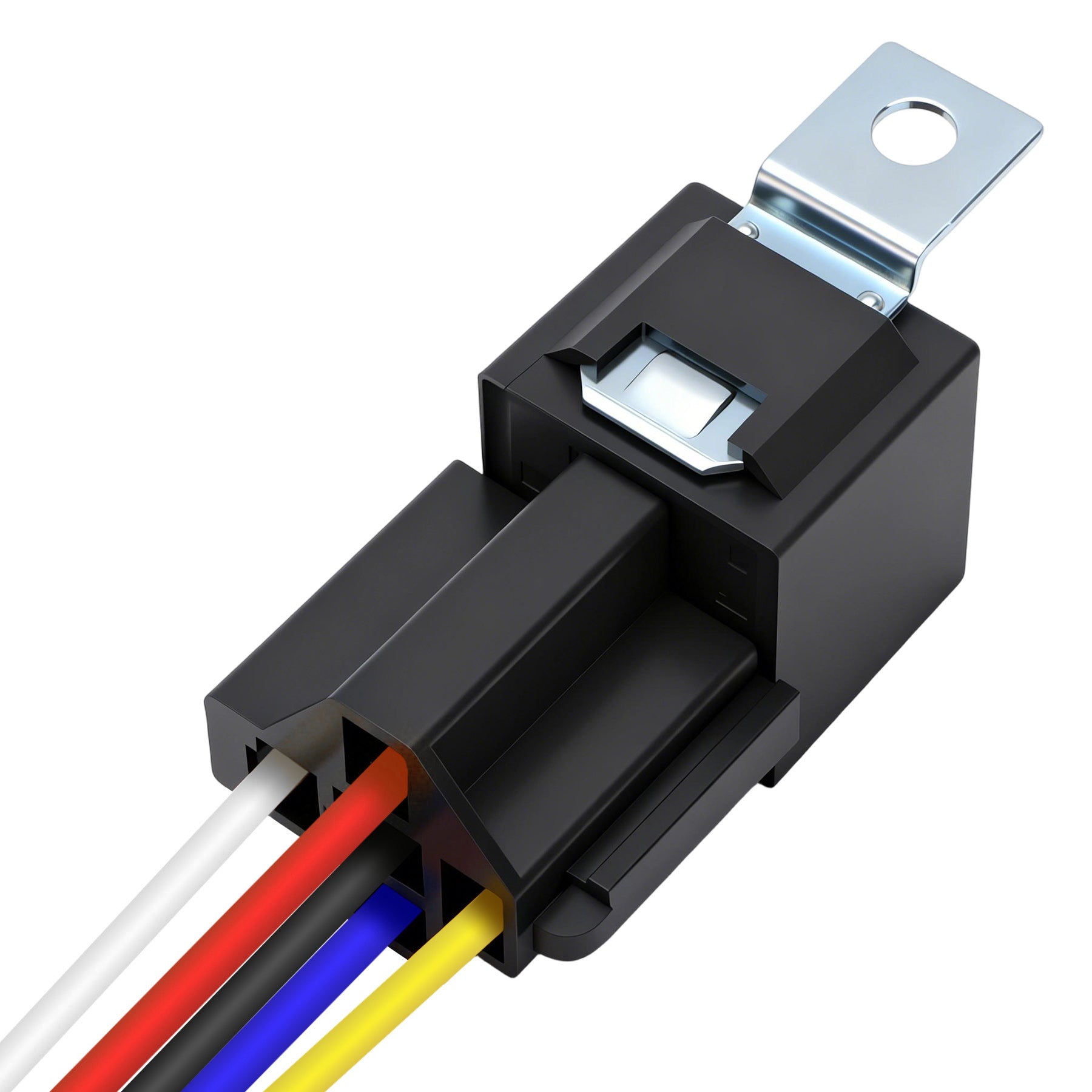 Weasch JD1914 Car Relay Harness, 12V 40A, 5 Pin SPDT, Iron Backrest with 12AWG Harness Sockets, Automotive Switches and Starters, for Automotive Truck Van Motorcycle Boat-10