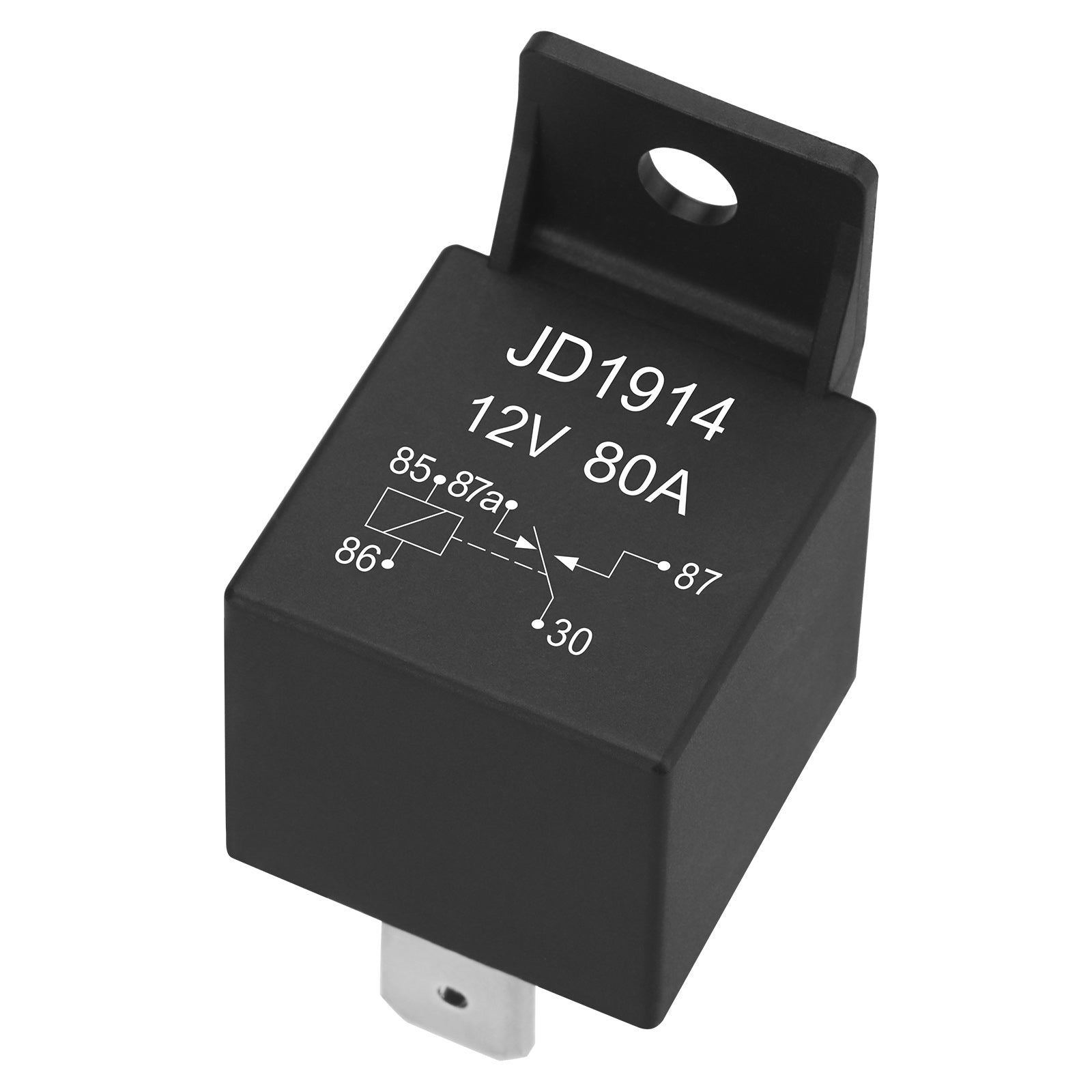 Weasch JD1914 Car Relay, 12V 80A, 5 Pin SPDT, Automotive Switches and Starters, Waterproof Relay for Boat Tractor Truck Motorcycle-1