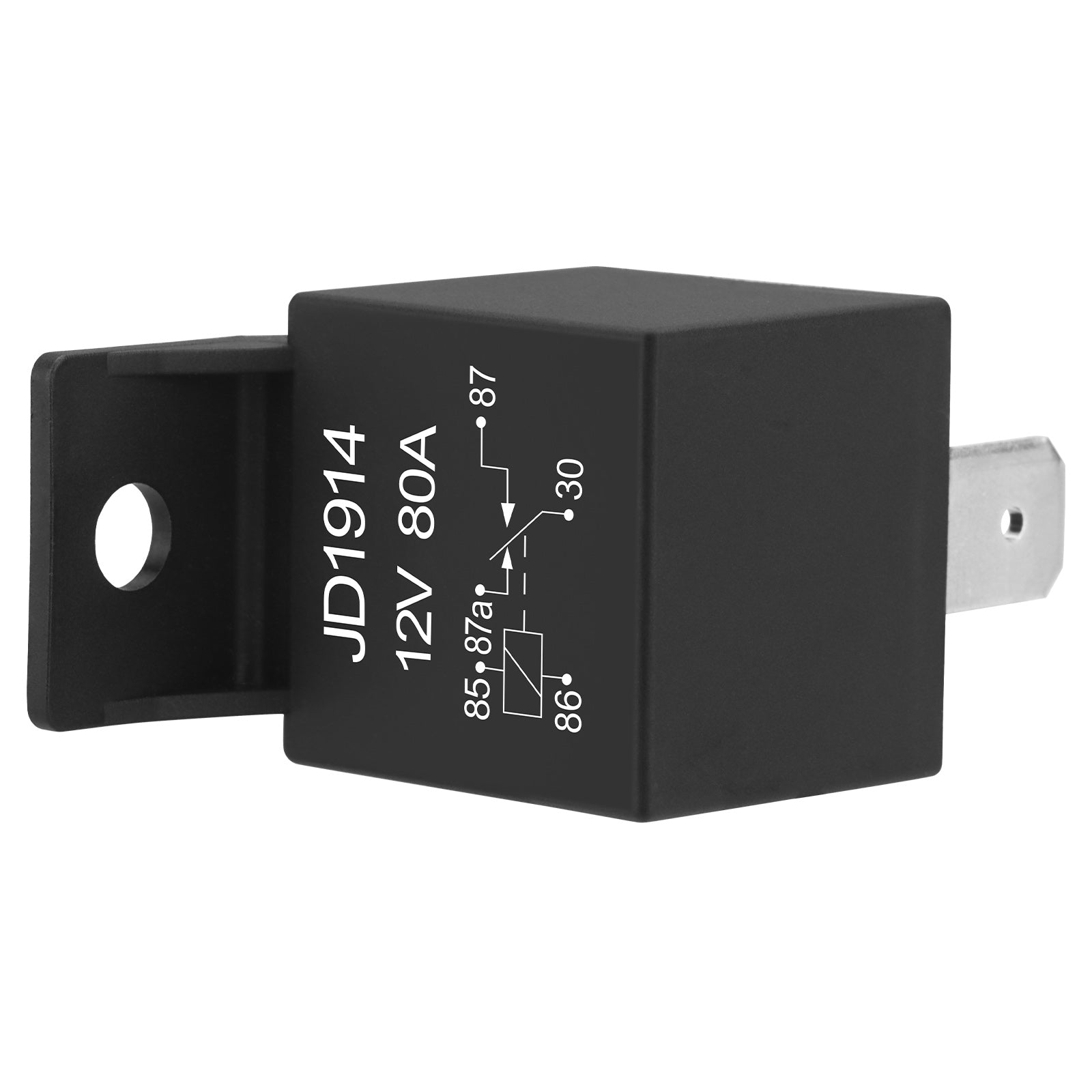 Weasch JD1914 Car Relay, 12V 80A, 5 Pin SPDT, Automotive Switches and Starters, Waterproof Relay for Boat Tractor Truck Motorcycle-5