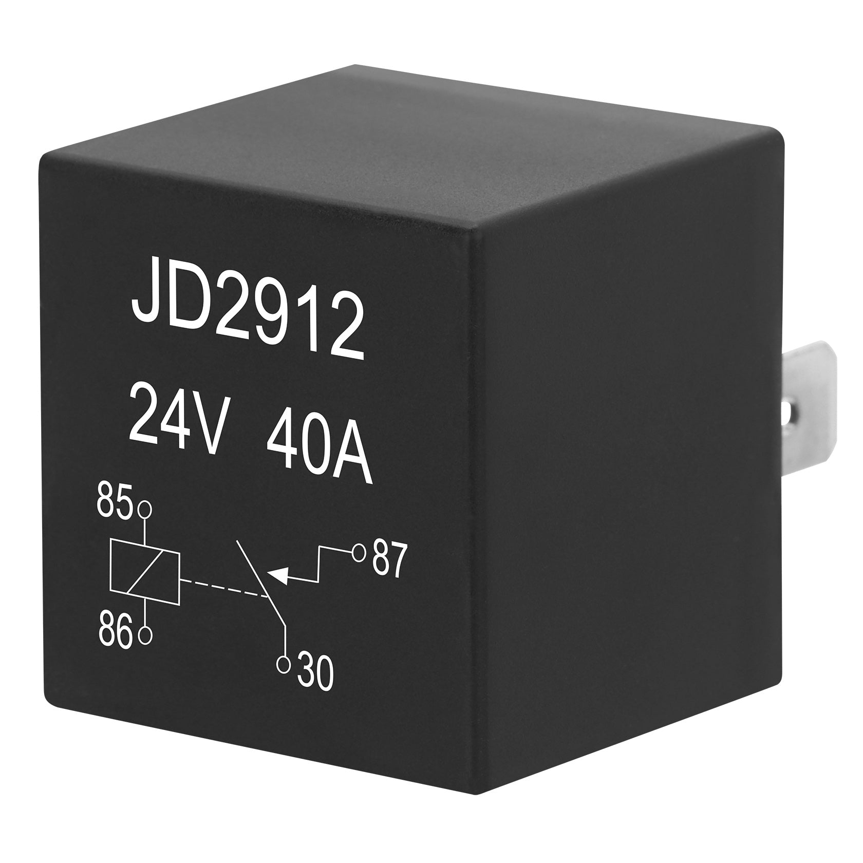 Weasch JD2912 Car Relay, 24V 40A, 4 Pins SPST, Automotive Switches and Starters, Waterproof Relay for Boat Tractor Truck Motorcycle-3