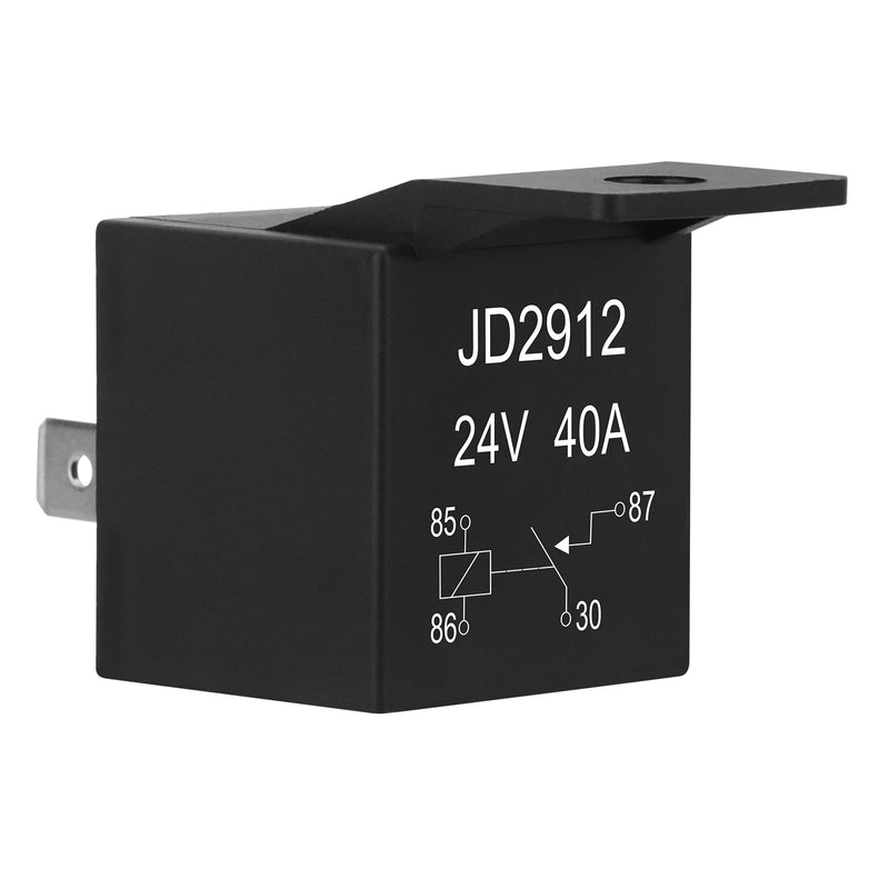 Weasch JD2912 Car Relay, 24V 40A, 4 Pins SPST, Automotive Switches and Starters, Waterproof Relay for Boat Tractor Truck Motorcycle-3