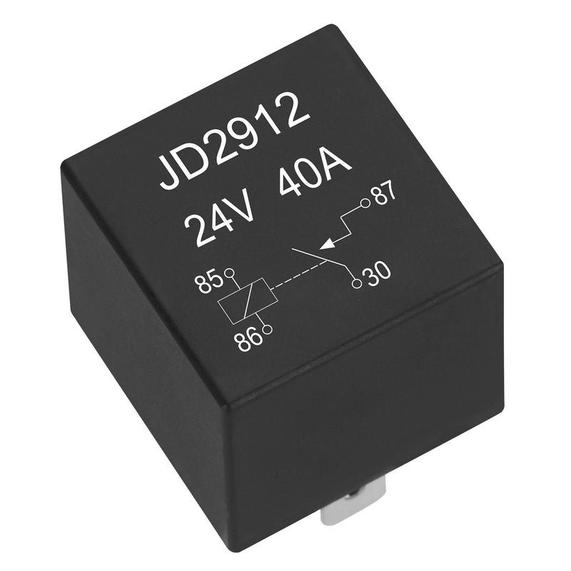Weasch JD2912 Car Relay, 24V 40A, 4 Pins SPST, Automotive Switches and Starters, Waterproof Relay for Boat Tractor Truck Motorcycle-4