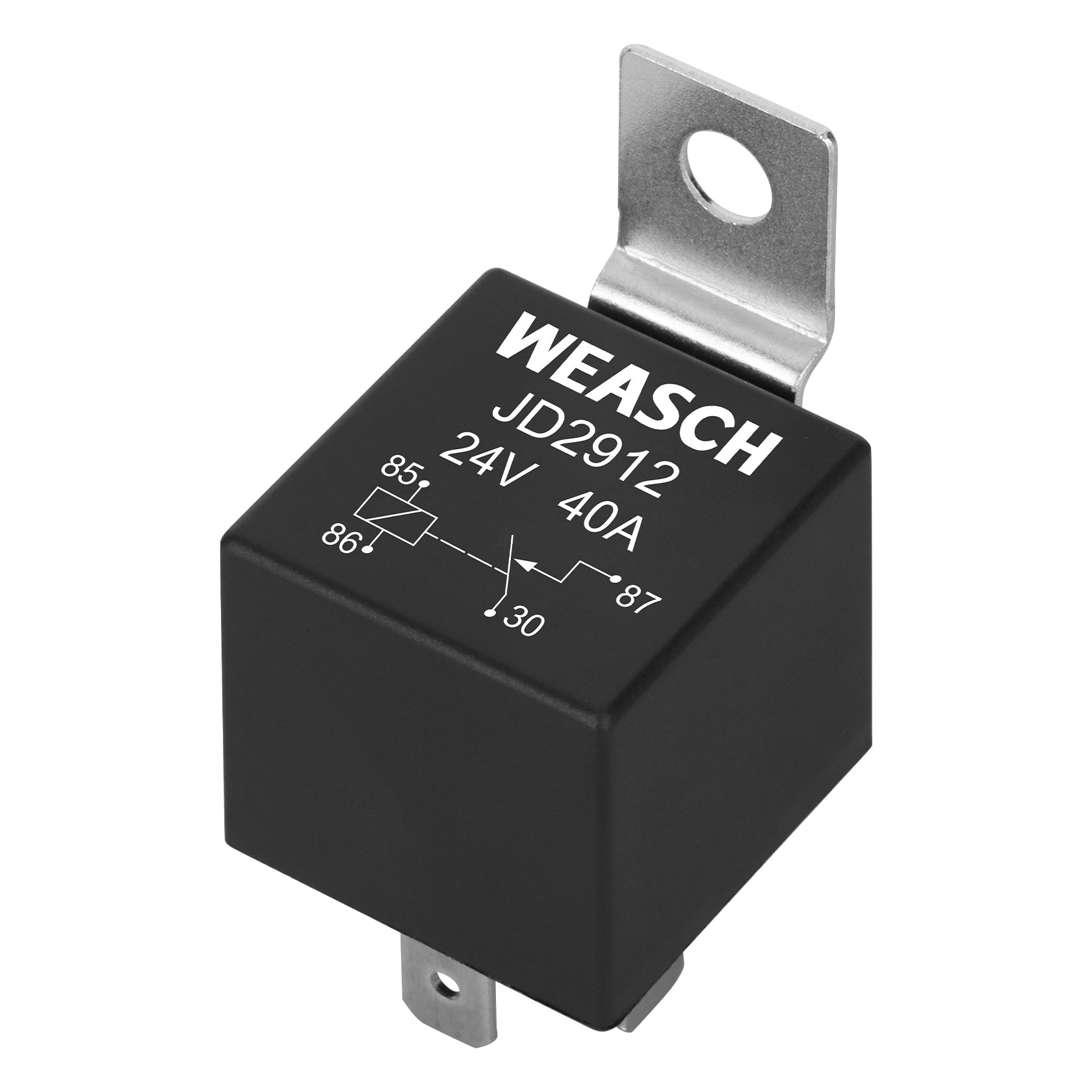 Weasch JD2912 Car Relay, 24V 40A, 4 Pins SPST, Automotive Switches and Starters, Waterproof Relay for Boat Tractor Truck Motorcycle-3