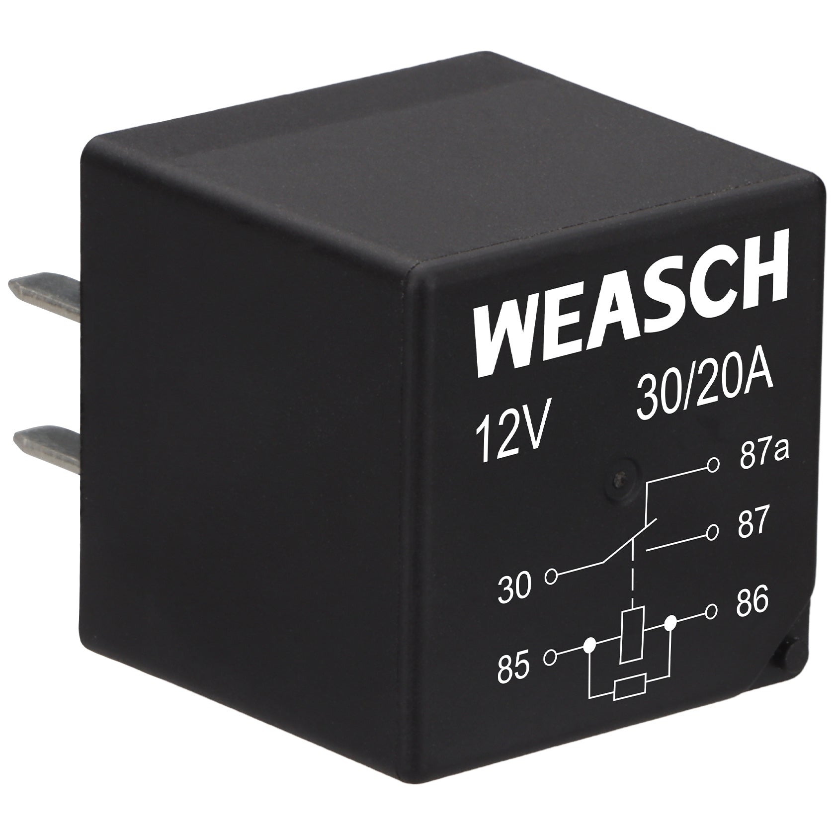 Weasch 2Pack Professional Multi-Purpose Relay, 1 Form C 30A 5 Pins with Resistor, Compatible fo Chevy GMC GM Buick Coolant Temperature Sensor and Fan Control, Replace 12193602, 15-81106, 96263403-4