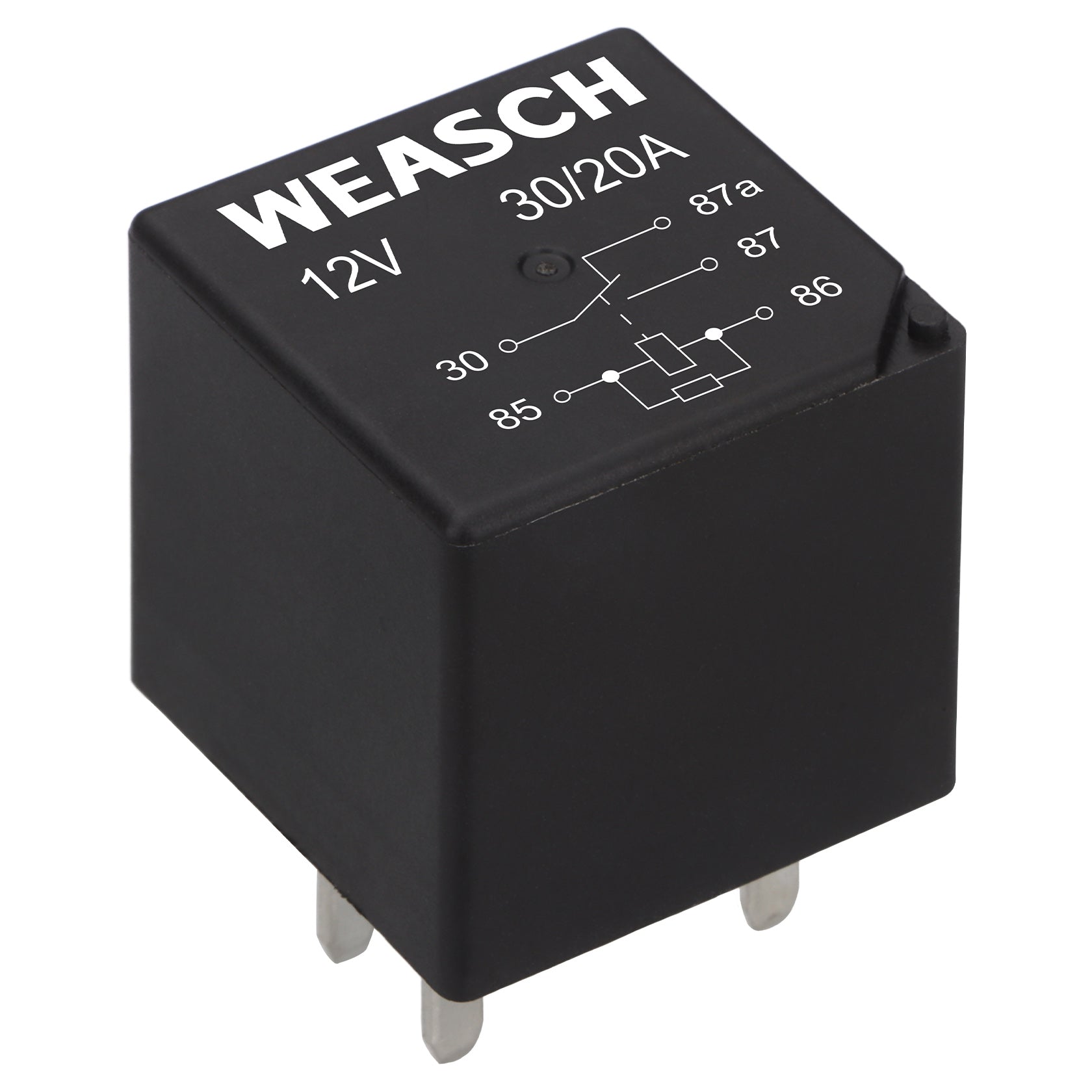 Weasch 2Pack Professional Multi-Purpose Relay, 1 Form C 30A 5 Pins with Resistor, Compatible fo Chevy GMC GM Buick Coolant Temperature Sensor and Fan Control, Replace 12193602, 15-81106, 96263403-7