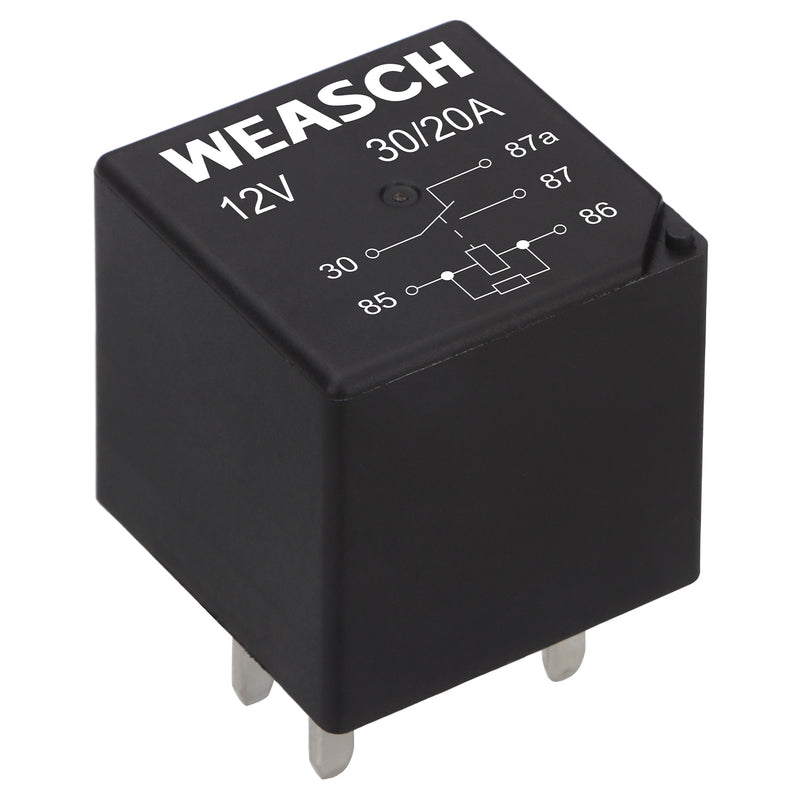 Weasch 2Pack Professional Multi-Purpose Relay, 1 Form C 30A 5 Pins with Resistor, Compatible fo Chevy GMC GM Buick Coolant Temperature Sensor and Fan Control, Replace 12193602, 15-81106, 96263403-7