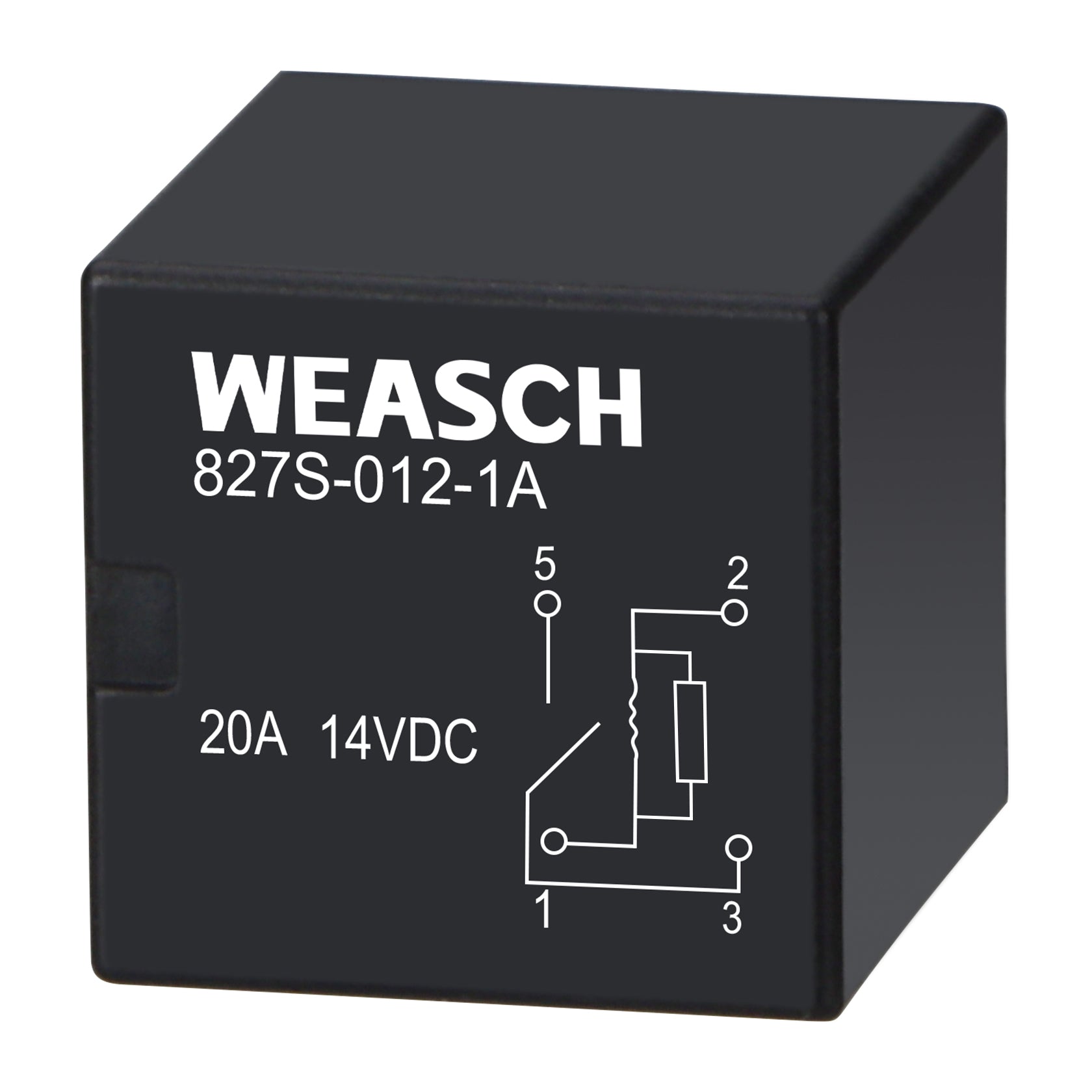 Weasch Relay 827S-012-1A, 8T2T-CA 8T2T-0101K-CA Type 12V 20A, 4 Pins SPST, Replaced 5L3Z-14N089-AA 8T2Z-14N089-C Hight Power Relay 12VDC-6