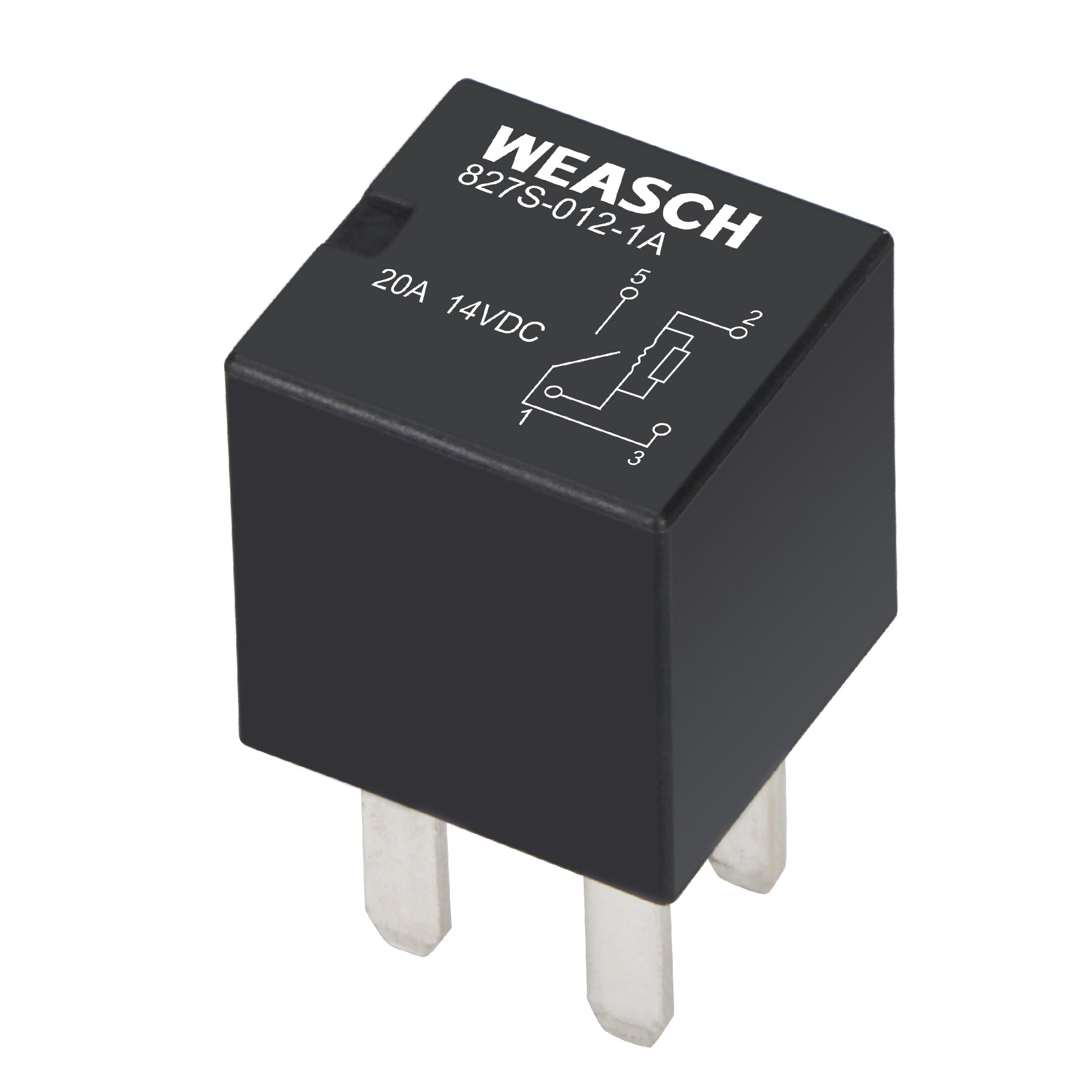 Weasch Relay 827S-012-1A, 8T2T-CA 8T2T-0101K-CA Type 12V 20A, 4 Pins SPST, Replaced 5L3Z-14N089-AA 8T2Z-14N089-C Hight Power Relay 12VDC-4
