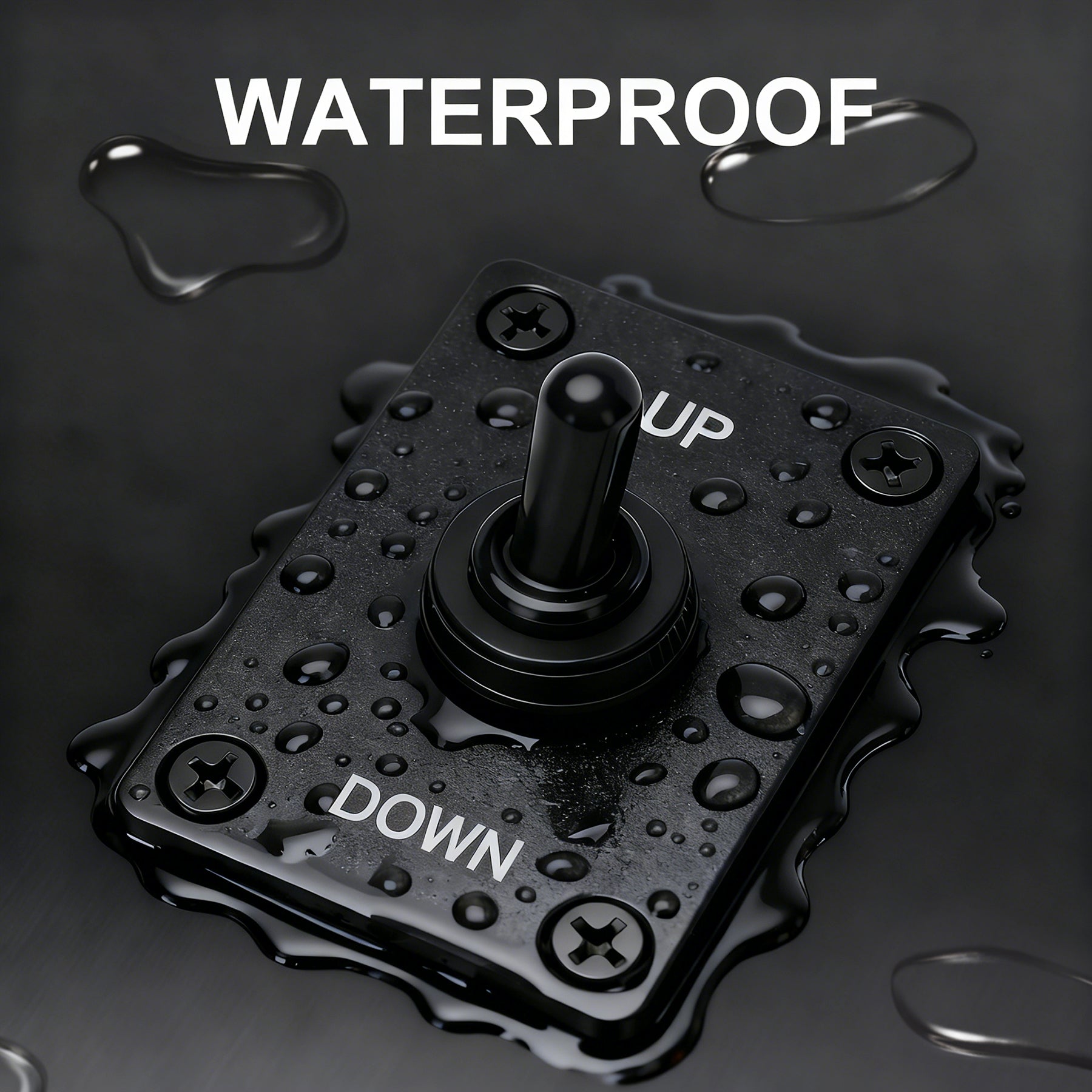 Weasch Reverse Polarity Toggle Switch, 12V 30A, DPDT Momentary (ON)-Off-(ON) Toggle Switch, with Up Down Mounting Panel 3 Position 4Pin Wired-7