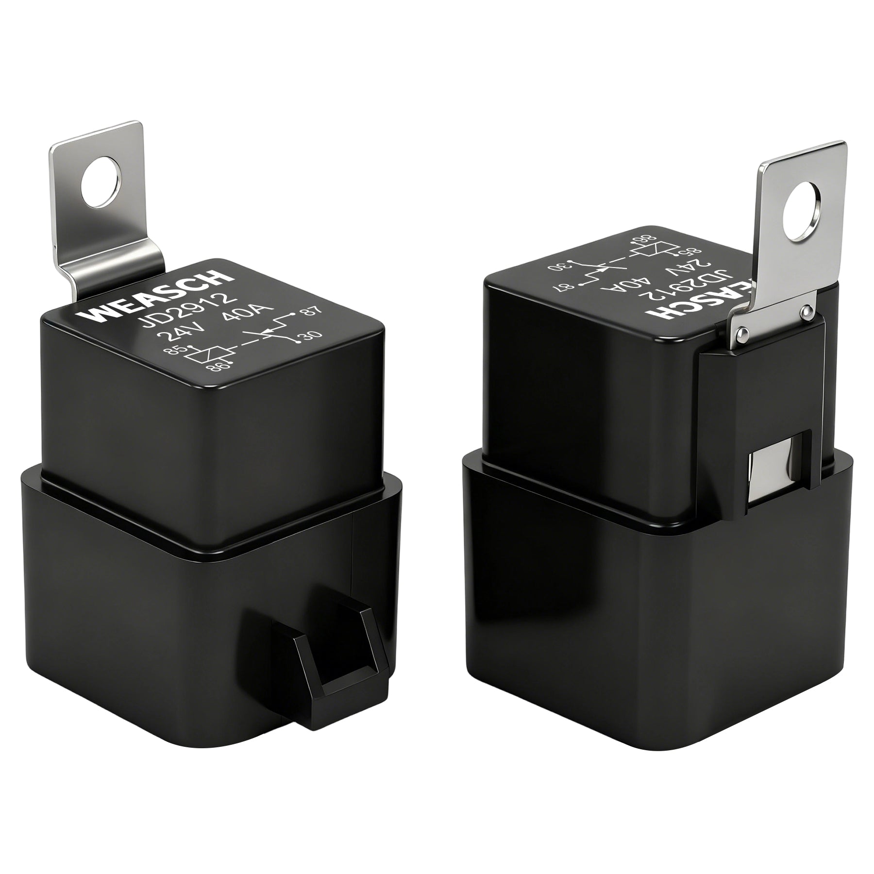 Weasch 24V 40A Waterproof Relay Kit, with 12 AWG Harness Socket, 4 Pin SPST Heavy Duty Automotive Relay for Automotive Car Marine Boat-10