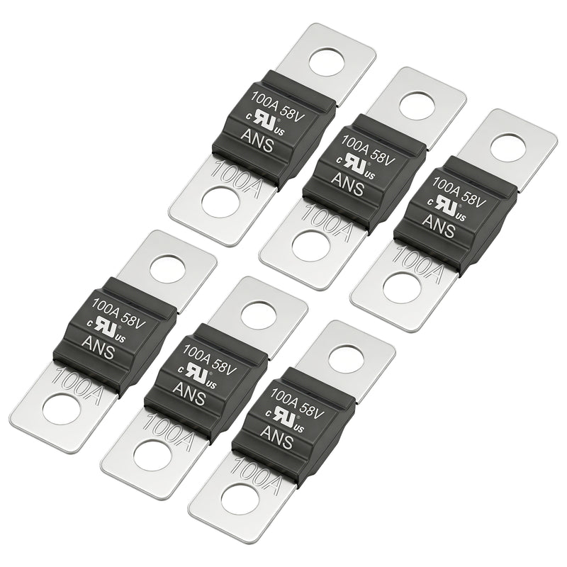 Weasch 30-200A AMI Midi Fuse, UL Recognized Component, DC 58V High Current Bolt-On Mini Fuses, Automotive Fuses for Car Truck Marine Boat, 6 Pack-12