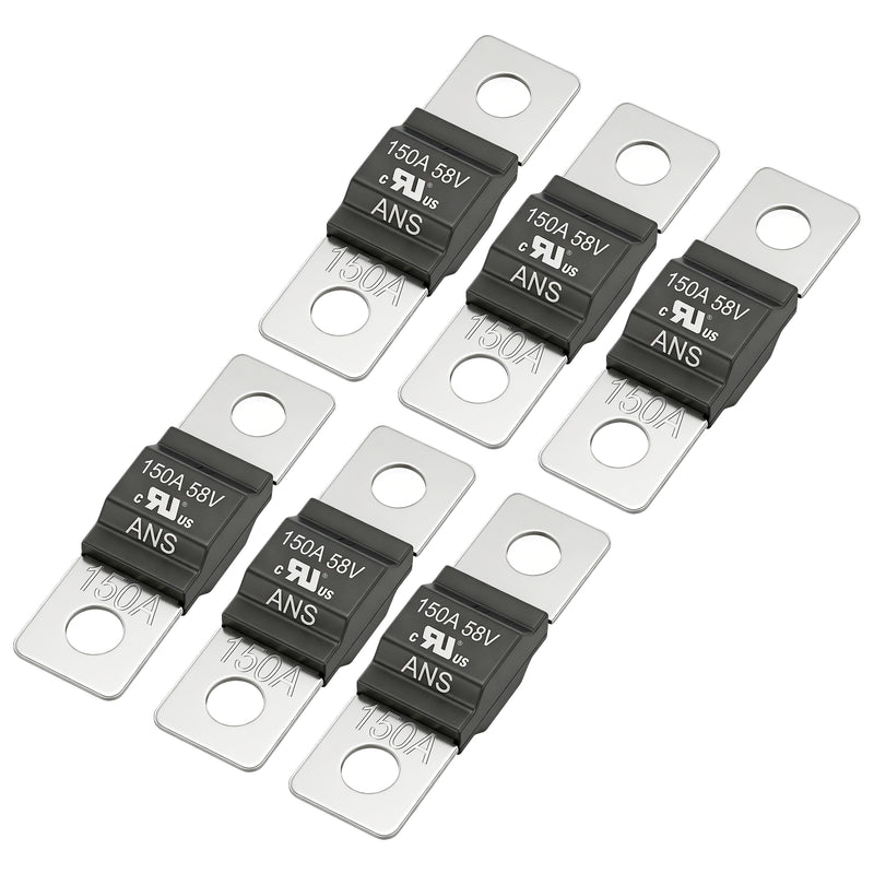 Weasch 30-200A AMI Midi Fuse, UL Recognized Component, DC 58V High Current Bolt-On Mini Fuses, Automotive Fuses for Car Truck Marine Boat, 6 Pack-14
