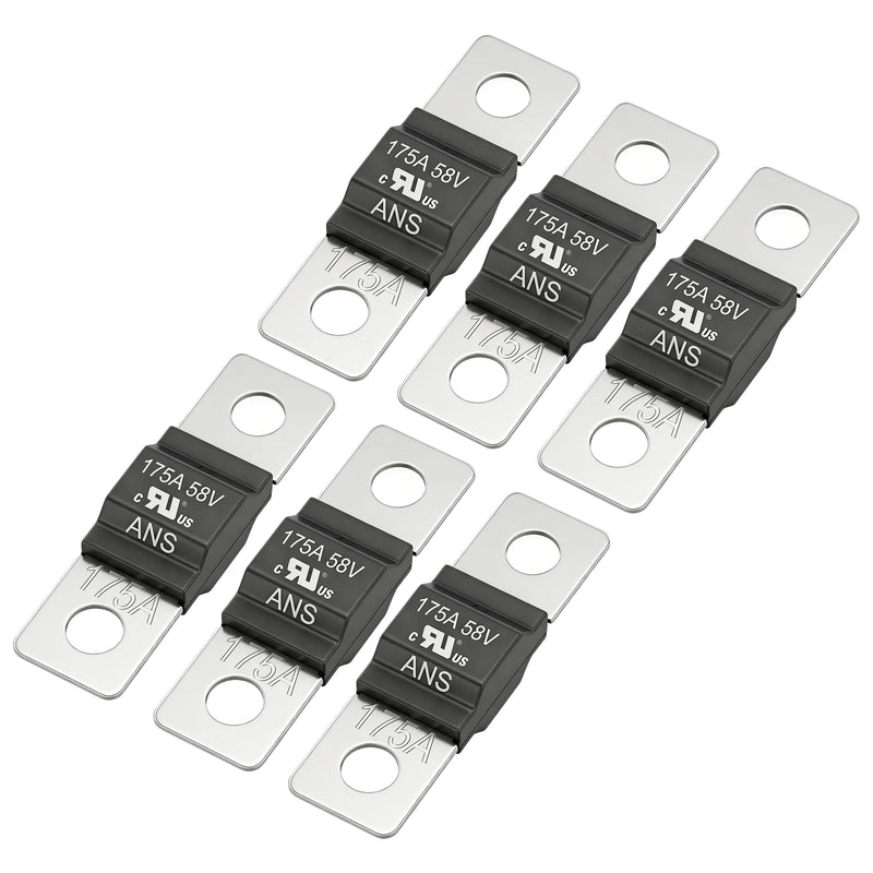 Weasch 30-200A AMI Midi Fuse, UL Recognized Component, DC 58V High Current Bolt-On Mini Fuses, Automotive Fuses for Car Truck Marine Boat, 6 Pack-15