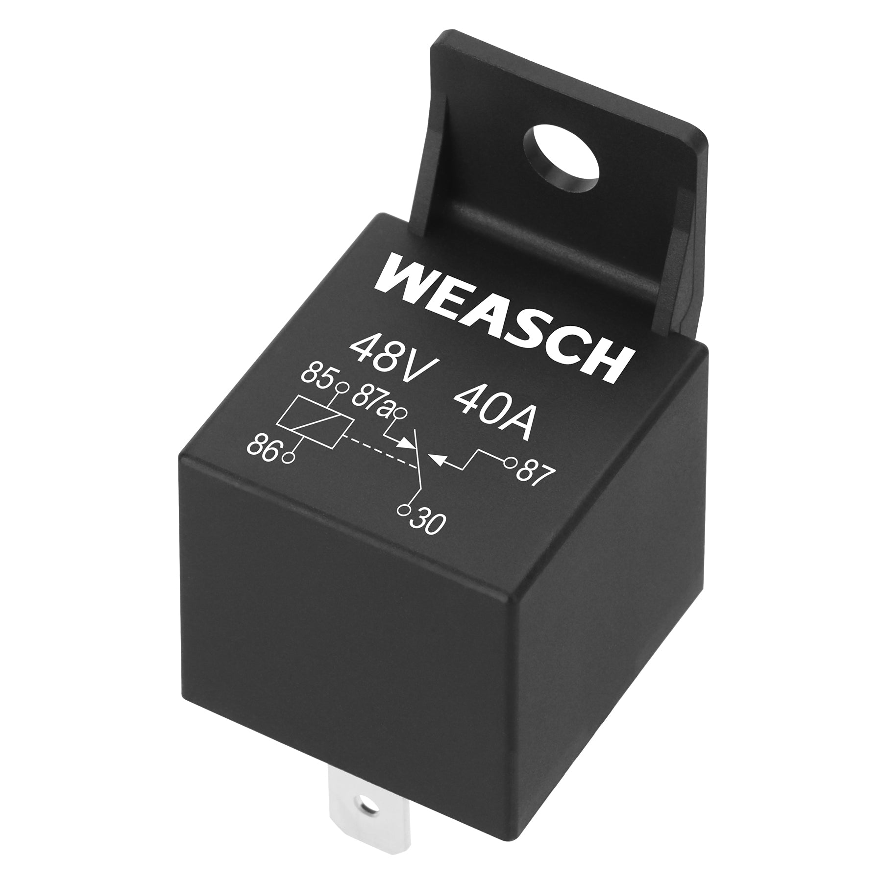 Weasch Car Relay, 48V 40A, 5 Pin SPDT, Automotive Switches and Starters, Waterproof Relay for Boat Tractor Truck Motorcycle