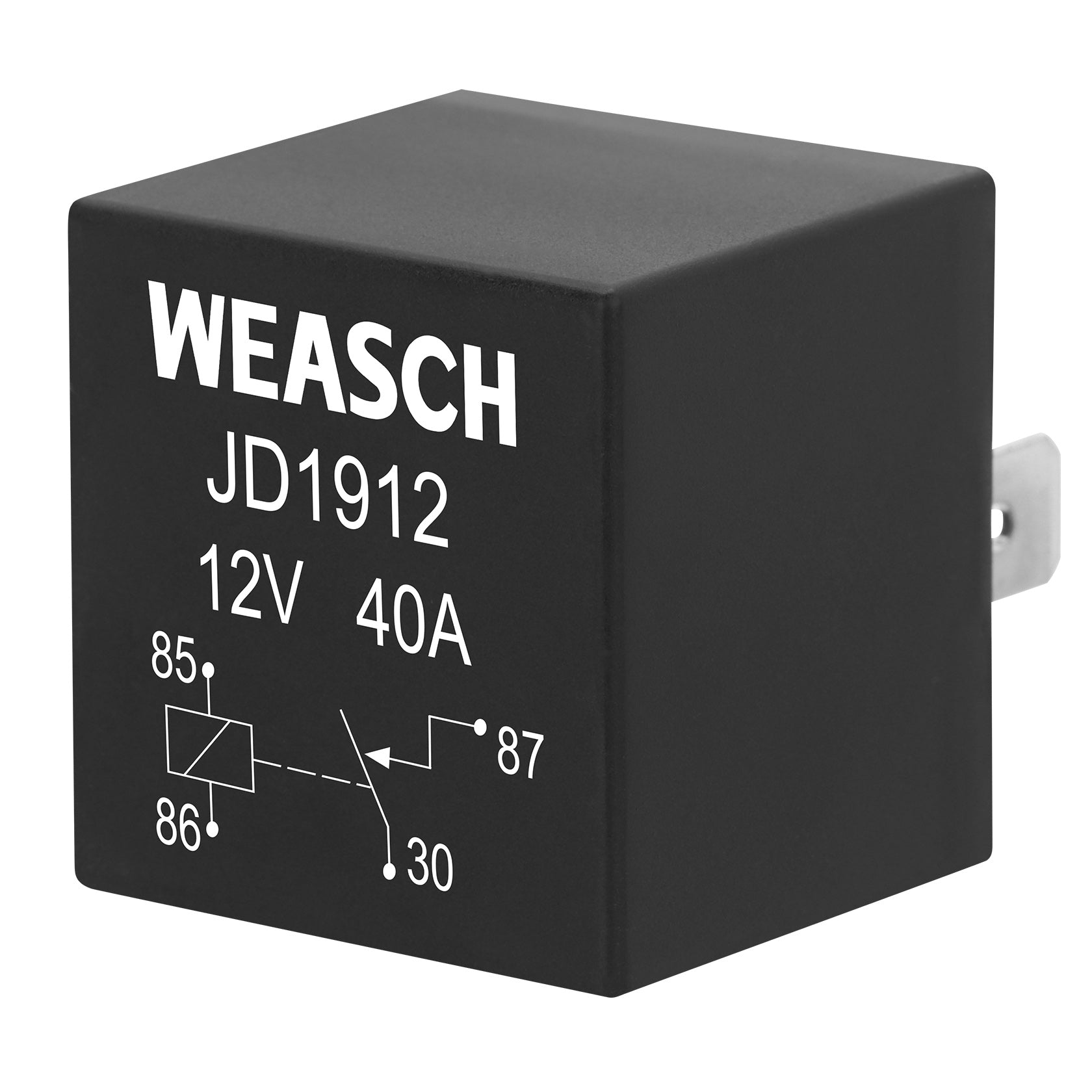 Weasch JD1912 Car Relay, 12V 40A, 4 Pin SPST, Automotive Switches and Starters, Waterproof Relay for Boat Tractor Truck Motorcycle-5