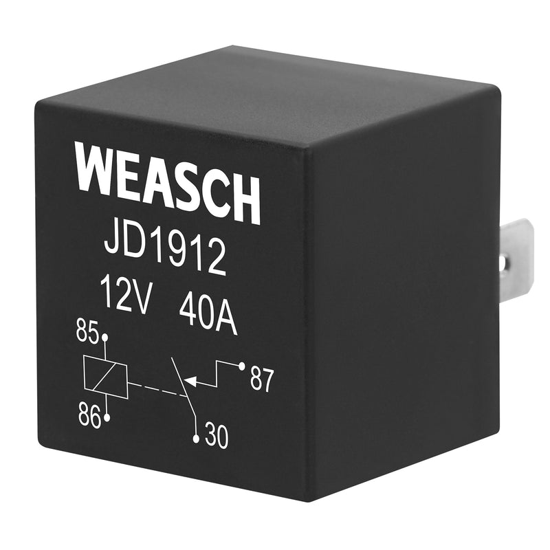 Weasch JD1912 Car Relay, 12V 40A, 4 Pin SPST, Automotive Switches and Starters, Waterproof Relay for Boat Tractor Truck Motorcycle-5