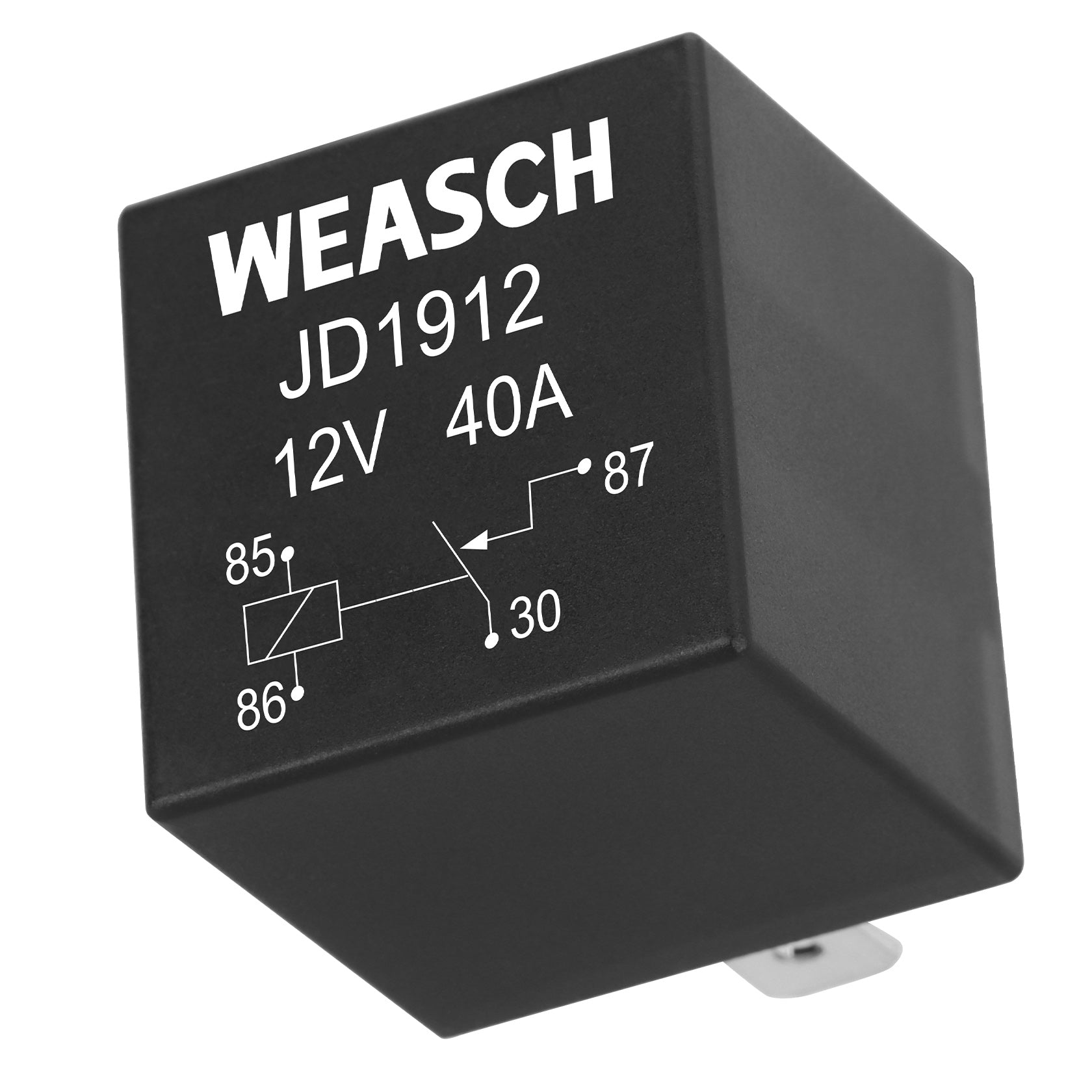 Weasch JD1912 Car Relay, 12V 40A, 4 Pin SPST, Automotive Switches and Starters, Waterproof Relay for Boat Tractor Truck Motorcycle-6